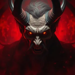 hyper realistic portrait of viktor orban depicted as lucifer, satanic, devil, evil face, red mist in hell, gorgeous lighting by kim jung giu weta studio, mucha, bautista and norman rockwell and greg rutkowski and tom bagshaw and james gurney and lucasfilm
