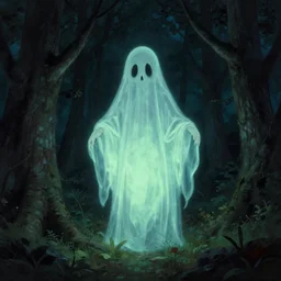 illuminated ghoul in the forest by joel robison