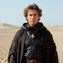 a film still of alex jones starring as paul atreides, dune 1 9 8 4, portrait, ektachrome, medium shot, f / 2. 8