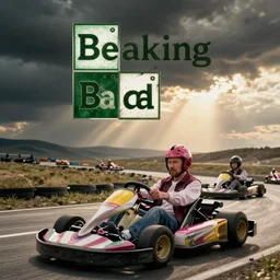 Walter White go-karting with Jessie Pinkman, Breaking Bad concept art