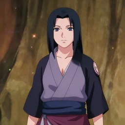 Tsunade from Naruto, center frame medium shot, shot on technicolor cinemascope 35mm anamorphic lense, flare, still from a movie