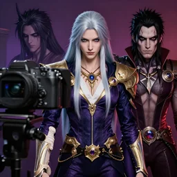 gavin casalegnor as sephiroth in the style of luis royo and artgerm, 8 0 mm camara, photoreal, hd 8 k