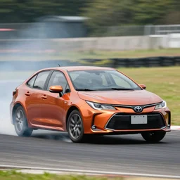 Toyota Corolla SE drifting