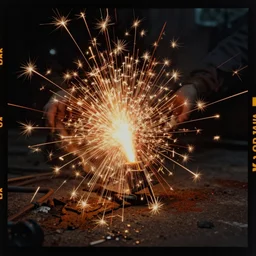kodak portra 4 0 0, wetplate, 8 k, shot of a highly detailed boyfriend explosion accident osmium copper rust flash spark