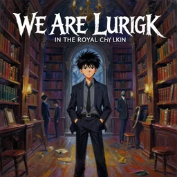 Razorpunk We Are Lurking in the Royal library Chamber library Haunted Background art Interior RestorationHardware cover art Donglu Yu Thomas Honz Ilya Repin Vladimir Motsar Jordan Kasey Sergio Padovani Anime Brushstrokes Oil Painting Impasto