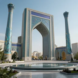 futuristic tashkent, uzbekistan, fantastic, sci - fi, realistic, cinematic, highly details