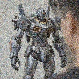 mecha suit attached to a man, photorealistic, macro lens, ultra detailed, 4K