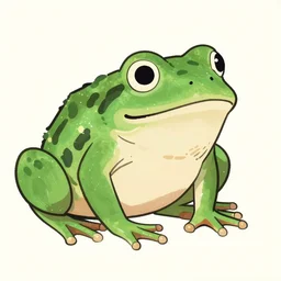 drawing of a frog, ito jakuchu