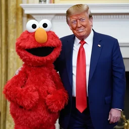donald trump with elmo
