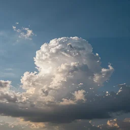 wide angle sky with ~ < virgin mary cloud > ~ in center, path tracing, ray tracing, illusion