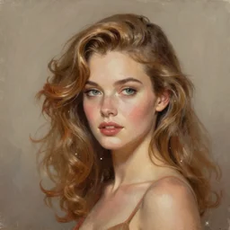 a digital illustration of Barbarella, soft lighting, soft details, painting oil on canvas by mark arian by artgerm, trending on artstation, 4k, 8k, HD