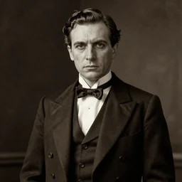 ultrarealistic sepia portrait of a 1 9 2 0 s era male magician, well dressed, slicked - back hair, long - tailed tuxedo coat, black bow tie, atmospheric lighting, dark, brooding, painted, intricate, ultra detailed, well composed, best on artstation, cgsociety, epic, stunning, gorgeous, intricate detail, much wow, masterpiece