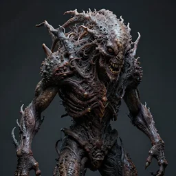 picture of a complex cronenbergian disgusting and montruous creature, dark and intricate photograph
