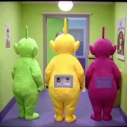 teletubbies in the backrooms, disturbing, vhs found footage