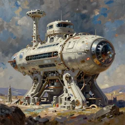 science fiction industrial hard science concept art, concept art oil painting by Jama Jurabaev, extremely detailed, brush hard, artstation