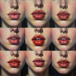 her lips by jacek yerka, alex gray, zdzisław beksiński, dariusz zawadzki, jeffrey smith and h.r. giger, oil on canvas, 8k highly professionally detailed, trending on artstation