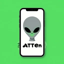 logo of a Grey Alien Dating App, design