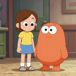 emma watson as penny fitzgerald dating with gumball watterson in the amazing world of gumball, 8 k, hdr, 4 k, 1 6 k