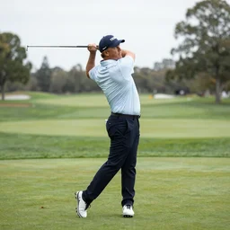 “midget Donald trump playing golf”