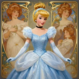 portrait of disney cinderella, intricate, elegant, highly detailed, my rendition, digital painting, artstation, concept art, smooth, sharp focus, illustration, art by artgerm and greg rutkowski and alphonse mucha and uang guangjian and gil elvgren and sachin teng, symmetry!!