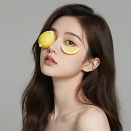 the portrait of an absurdly beautiful, graceful, elegant, sophisticated, realistic young teen anime girl made up of lemons looking up, an ultrafine hyperdetailed illustration by kim jung gi, irakli nadar, intricate linework, bright colors, octopath traveler, final fantasy, unreal engine 5 highly rendered, global illumination, radiant light, detailed and intricate environment