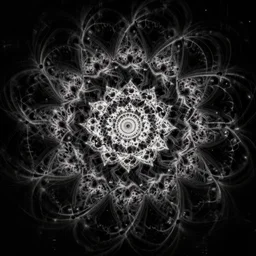 oled dark fractal mandala background