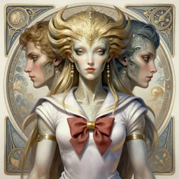 symmetry!! portrait of sailor jupiter! alien in the style of horizon zero dawn, machine face, intricate, elegant, highly detailed, digital painting, artstation, concept art, smooth, sharp focus, illustration, art by artgerm and greg rutkowski and alphonse mucha, 8 k