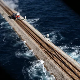 railways in the sea by hubble telescope