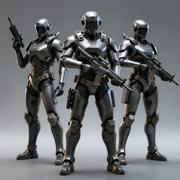 photorealistic firearm armored nano cyber mercenaries super soldiers artstation hd 4 k photorealism