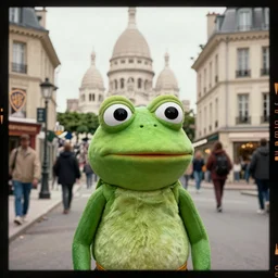 pepe frog, film still amelie, montmartre paris scene, high quality, hd, 4 k, warner, hbo, cinema frame, screenshot
