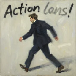 j jonah jameson, painting by phil hale, fransico goya,'action lines '!!!, graphic style, visible brushstrokes, motion blur, blurry