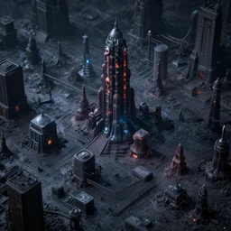 isometric hellscape, highly detailed octane render 8 k, very very scary.