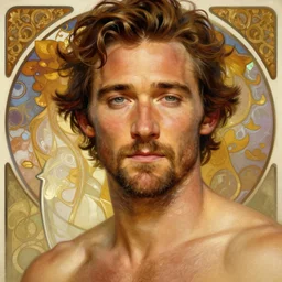painted closeup portrait of matthew mcconaughey, masculine, young, charming, majestic, athletic, fantasy, intricate, elegant, extremely detailed digital painting, trending artstation, concept art, sharp focus illustration art by alphonse mucha, greg rutkowski, craig mullins