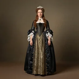 full body portrait of Charlotte of Wales, 1857,