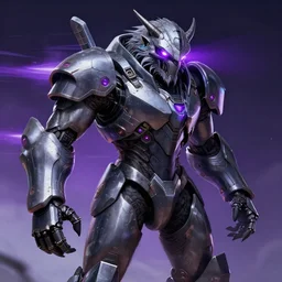 jin - roh kerberos panzer armor, anthropomorphic 🦑, scifi, purple glowing eyes, speed lines, by greg rutkowski, magali villeneuve, rossdraws, and artgerm, hyper realistic,