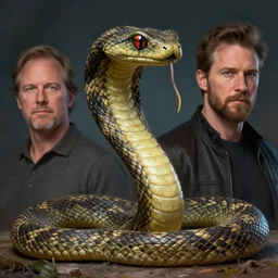 portrait of jake the snake roberts, fantasy, highly detailed, art by sean phillips and alex mac