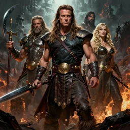 arnold schwarzenegger is conan the barbarian by boris vallejo, julie bell, luis royo, frank frazetta