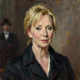 helen mirren as sherlock holmes. 1 7 0 0 s painting. oil on canvas.