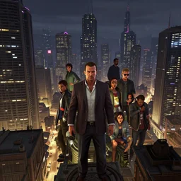 highly detailed cyberpunk city at night, in gta v, stephen bliss, unreal engine, fantasy art by greg rutkowski, loish, rhads, ferdinand knab, makoto shinkai and lois van baarle, ilya kuvshinov, rossdraws, tom bagshaw, global illumination, radiant light, detailed and intricate environment