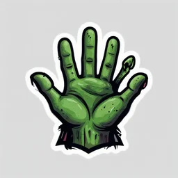 logo design, zombie arms out in front, patch logo, by mcbess, full colour print, gradients, 1 9 5 0 s, high detail spiral design, maze pattern