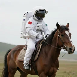 an astronaut riding a horse, 8 k high resolution