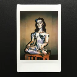 polaroid photo of picasso taken by andy warhol