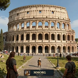 roman museum, mmorpg gameplay, unreal engine 5, directed by lisa frank ( 2 0 2 0 )