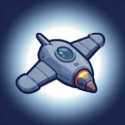 stylized 2 d spaceship generator. inkscape, illustrator, vector graphics, bloom, 2 d.