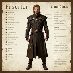 character sheet for the farseer series
