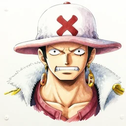 highly detailed colored ink illustration portrait of shichibukai, clean shaped illustration by kim jung gi, ric estrada, ron english and eiichiro oda