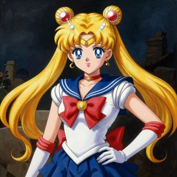Sailor Moon. Rembrandt painting (1667), highly detailded