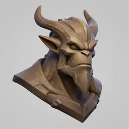 festeroot treant head, stylized stl, 3 d render, activision blizzard style, hearthstone style, darksiders art style