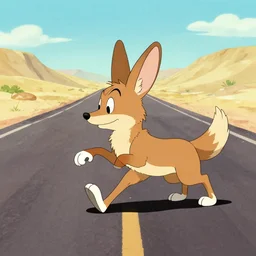 coyote catching roadrunner
