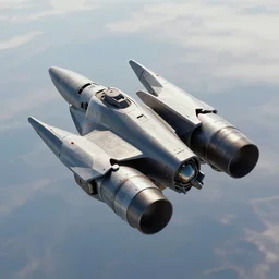flying mech with pair of rocket jets, jet pack
